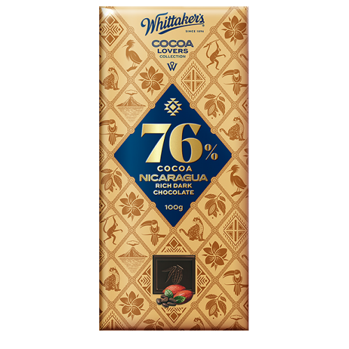 Whittakers 76% Nicaragua Rich Dark | 100 g