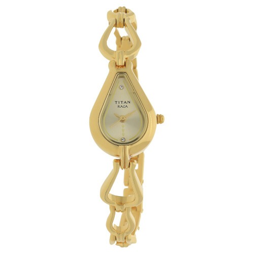 Titan Analog white Dial Women's Watch