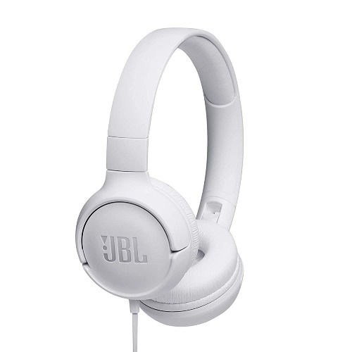 JBL T450BT Extra Bass Wireless On-Ear Headphones with Mic (White)