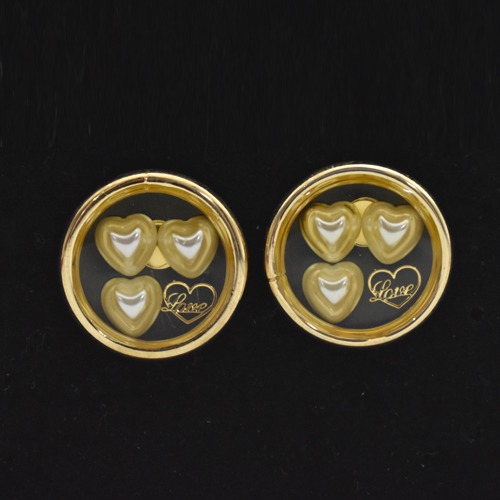 Gold Plated Heart Earrings For Women | Round Shape Earrings | Earrings | Earrings For Women