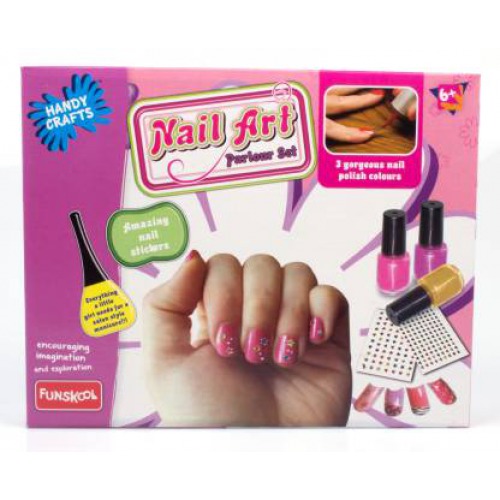 FUNSKOOL - Nail Art Parlor Set ,Manicure Kit , Pamper your nails , 6 years + , Art Kit