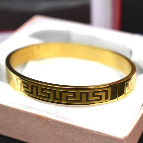 Gold Plated Round Kada | Bracelet for Men | Boys Jewellery Gift