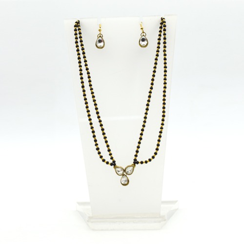Twin Braid Mangalsutra Necklaces For Women | Two Colour Gold and Diamond Mangalsutra for Women
