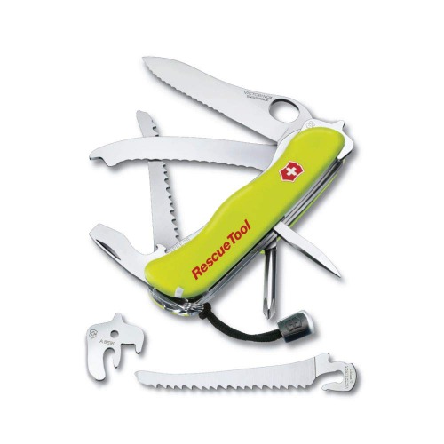 Victorinox Swiss Army Knife | Rescue Tool | 13 Functions DO IT Yourself Champion | Multitool Survival Gadge | Yellow