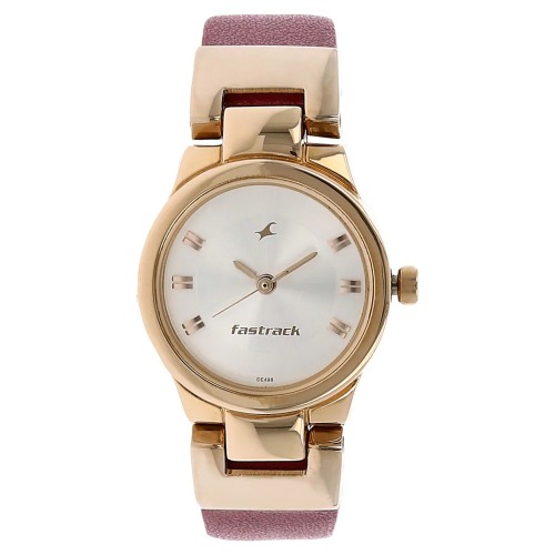 Fastrack Casual Analog White Dial Women's Watch | NG6114WL01C