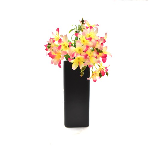 Artificial Big Head Lily Bunch | Artificial Plants with Pot for Home, Office, and Living Room Decoration | Wall Shelf Side Table Office Home Decoration