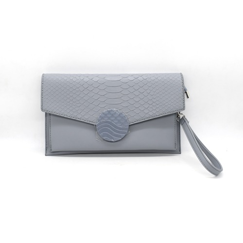 Leather Clutch Women's Wristlet (Gray) | Clutch | Women's Wallet