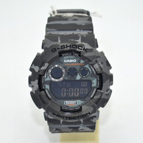 G-SHOCK | Digital Grey Dial Men's Watch |GD - 120CM - 8DR