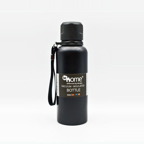 Black Vacuum Bottle Temperature Water Bottle Thermos, Double Wall Vacuum Intelligent Cup