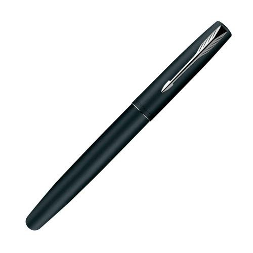 Parker Frontier Matte Black CT Fountain Pen | Premium Metal Ball Pen | Blue Best for Smooth Writing with Easy Twist Mechanism |  Premium Ball Pens | Ideal Office Pen | Pen for Gift| Suitable for Gifting