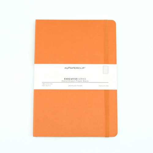 Notebook | Orange Colour Book Cover | Personal Diary |Organiser