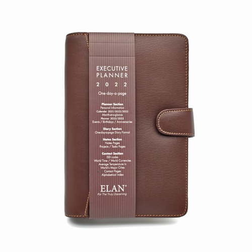 Leather Planner  | Diary Elegant Faux Leather Daily Goal Planner, Notepad for Writings, Gift for School, College Going Students