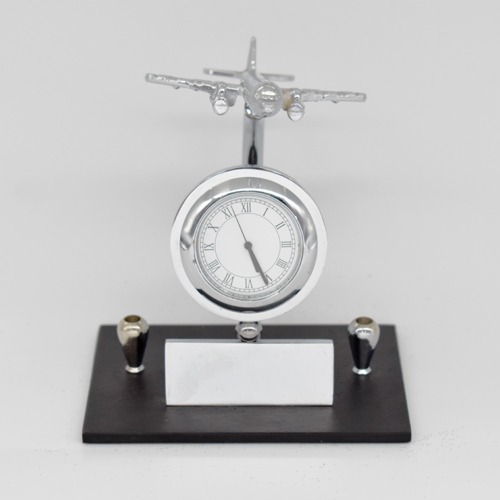 Aeroplane Design Table Clock | Table Clock for Home Study Living Room and Office Living Room Decor Gift Item