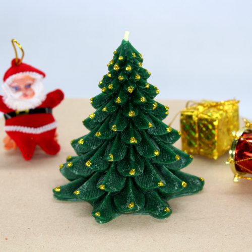 Christmas Tree Candle | Decorative Scented Candle in Christmas Tree Shape for Home Decoration