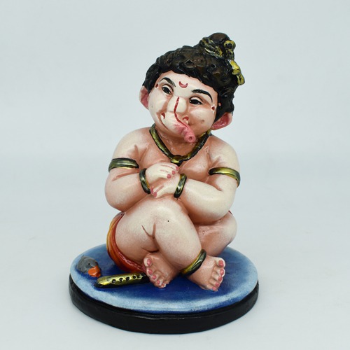 Blue Base Lord Bal Ganesha For Home & Office Decor