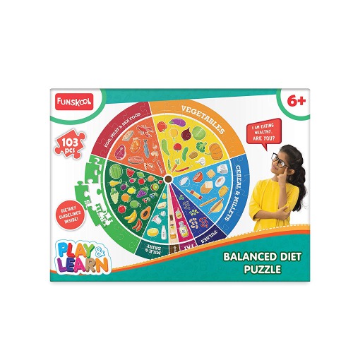 Funskool Play & Learn-Balanced Diet, Educational Puzzle, for  Kids