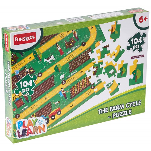 Funskool Play & Learn-Farming Cycle, Educational Puzzle, for  Kids