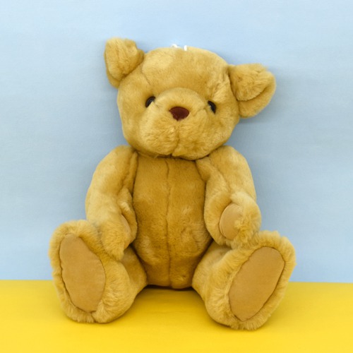 Cute Brown Sitting Bear Soft Toy For Kids