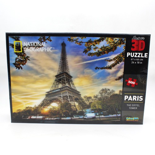 National Geographic  Super 3D  Puzzle | The Eiffel Tower