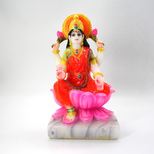 Goddess Laxmi Idols Showpiece for Temple Pooja Room Diwali Decoration Gifts for Family Friends Corporate Client Mother Father