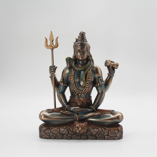 Shiva Padmasana Resin Material idol, Shiv Murti, Sitting Shiva Idol,