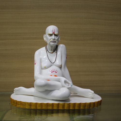 Swami Samarth White Idol |  Swami Samarth/God Idol/Murti in Sitting Position