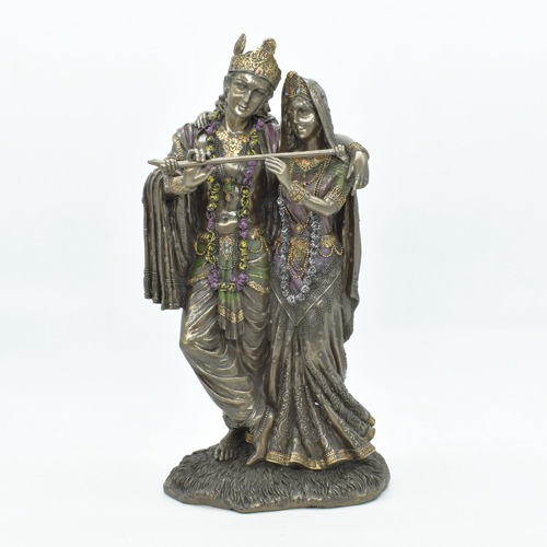 Resin Radha Krishna Idol Statue Showpiece 11inch