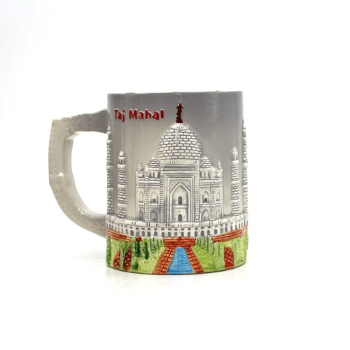 Taj Mahal Printed Ceramic Coffee mug | India Flag