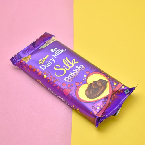 Cadbury Dairy Milk Silk Bubbly Chocolate Bar| 120 g