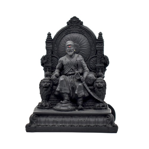 Chhtrapati Shivaji Maharaj on Sighasan with Sword
