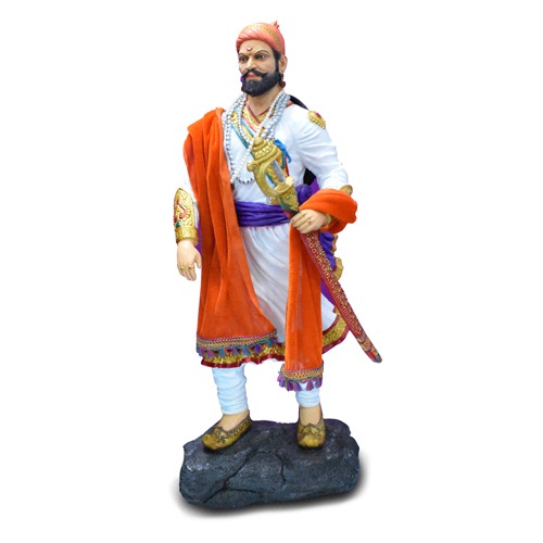 Chhatrapati shivaji Maharaj Maratha King Standing Fiber statue