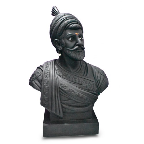 Chhatrapati Shivaji Maharaj Bust Sculpture in Black finishing