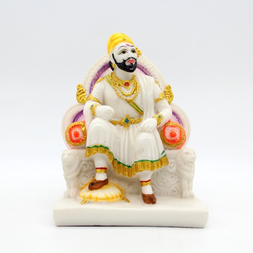 Chhatrapati Shivaji Maharaj Idol Marble Finishing