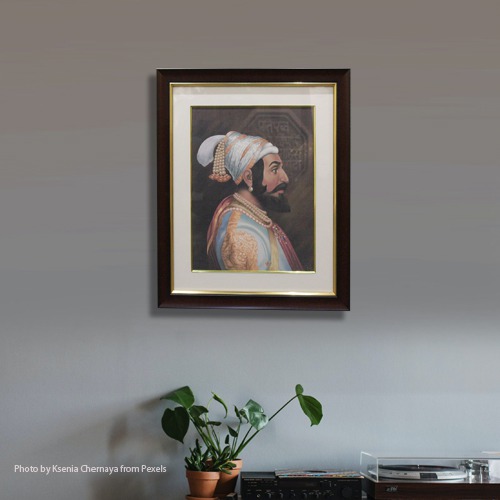 Chhatrapati shivaji Maharaj wooden Photo Frame