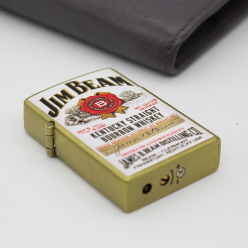 Jim Beam Metal Premium Refillable Classic Lighter | Pocket Lighter | Cigarette Stylish Pocket Lighter