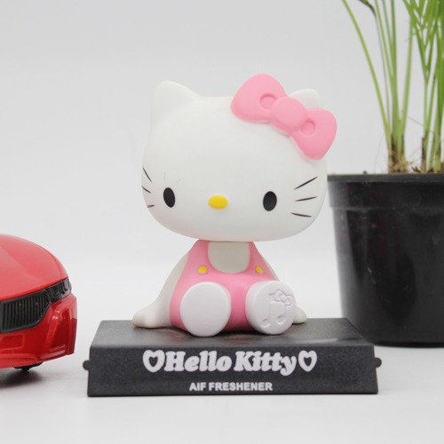 hello Kitty Pink Figure Bobble Head with Mobile Holder