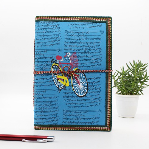 Handmade Pocket Diary With Attractive Cycle Print |  Handmade  Diary | Pocket Diary | Notebook | Diary | Personal Diary