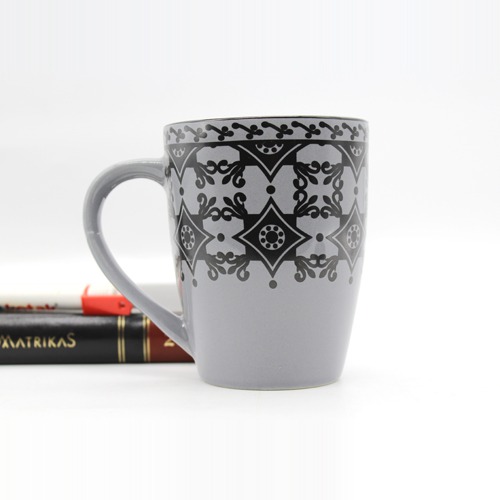 Black Flower Designer Ceramic Coffee Mug