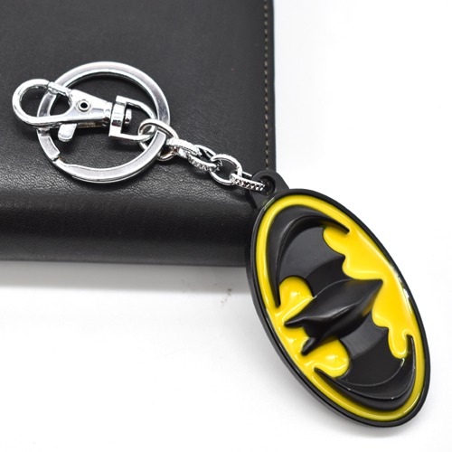 Batman Stainless Key Chain Metal | Premium Stainless Steel Batman Keychain For Gifting With Key Ring Anti-Rust