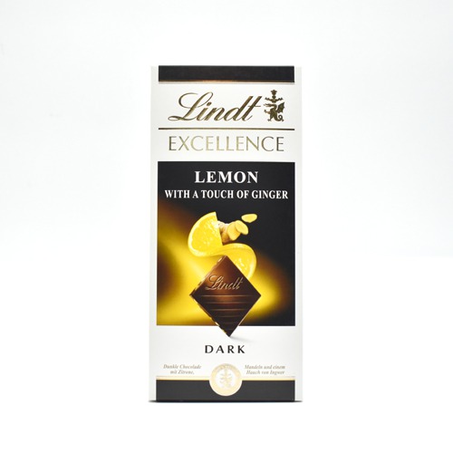 Lindt Excellence Dark Lemon & Ginger Bar 100g