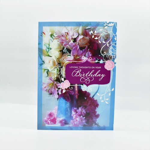 Loving Thoughts On Your Birthday Greeting Card