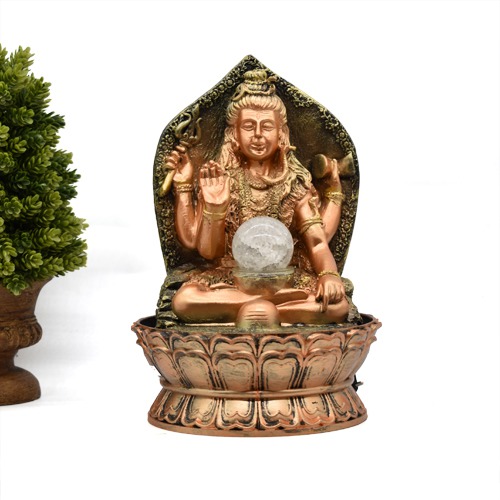 Table Top Indoor And Outdoor Water Fountain With Rolling Ball With Shankar Bhagwan Murti for Home Decor