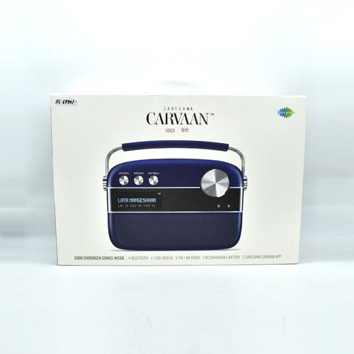 Saregama Carvaan Hindi - Portable Music Player with 5000 Preloaded Songs Royal Blue Colour