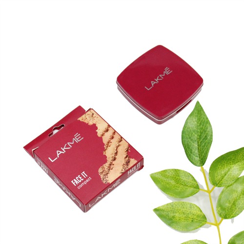 LAKMÉ Face It Compact, Shell | Natural Mineral Powder | Natural And Even-Toned Look