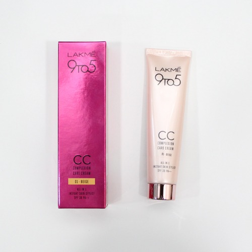 Lakme 9 to 5 CC Cream - BEIGE | Conceals Dark Spots & Blemishes, 30 g