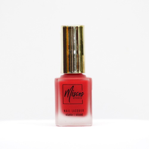 Miscos Lively Red Nail Lacquer Matte| Matte Colour Nail Polish