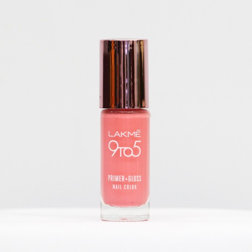 Lakmé 9 to 5 Primer + Gloss Nail Colour, Orange Coat | Orange Colour | Nail Polish