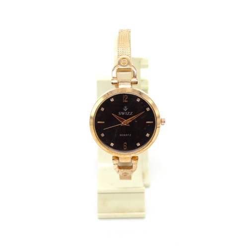 Black Dial Stylish Bracelet Type Women's Watch