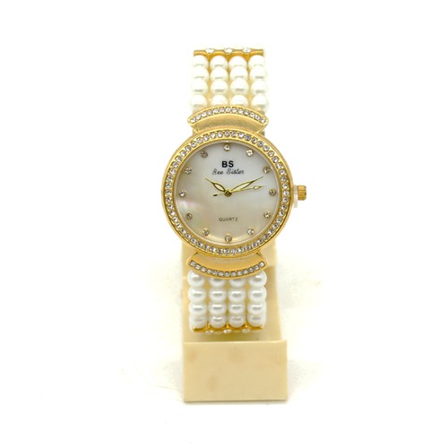 Pearl Bracelet Type Women's Watch