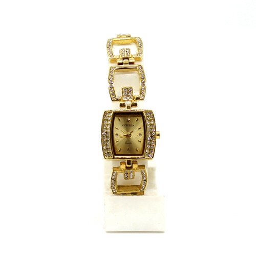 Square Shape Design Diamond Studded Women's Watch